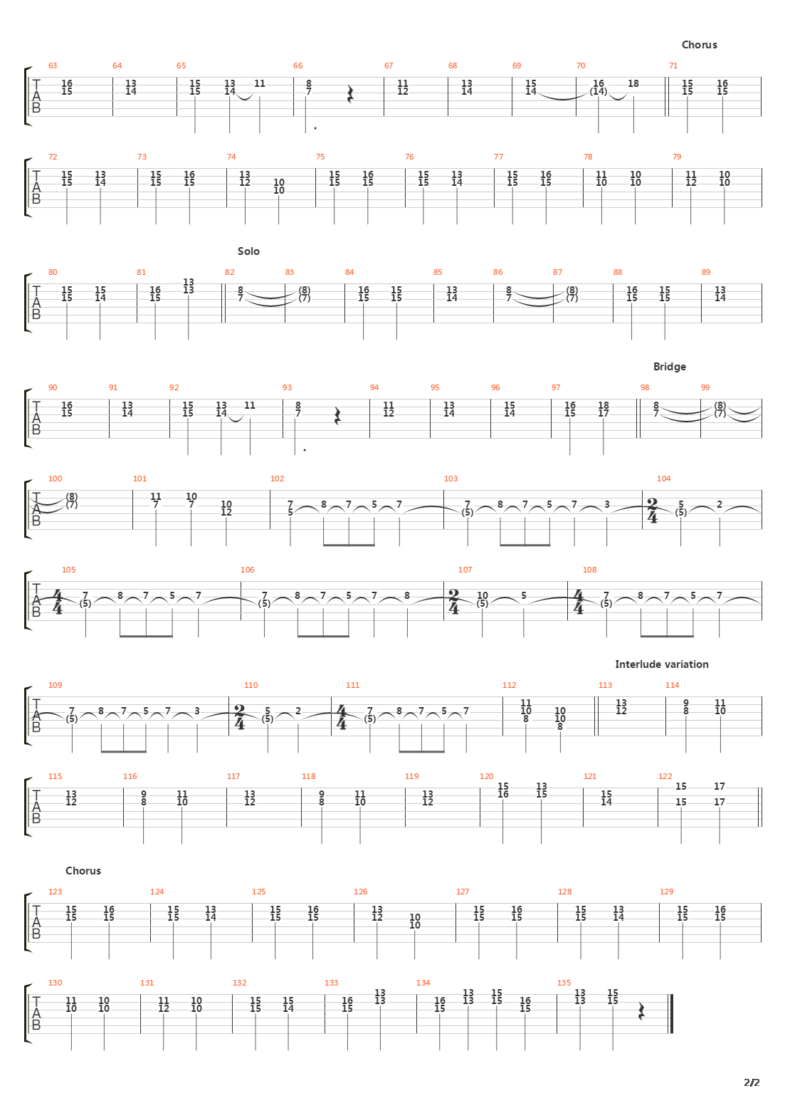 Union吉他谱