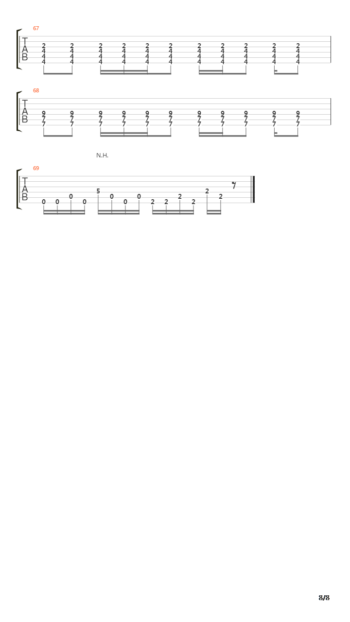 3rd Measurement In C吉他谱