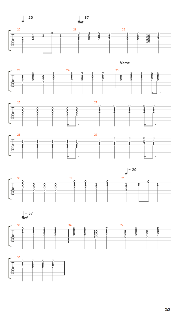 A Little Too Far吉他谱