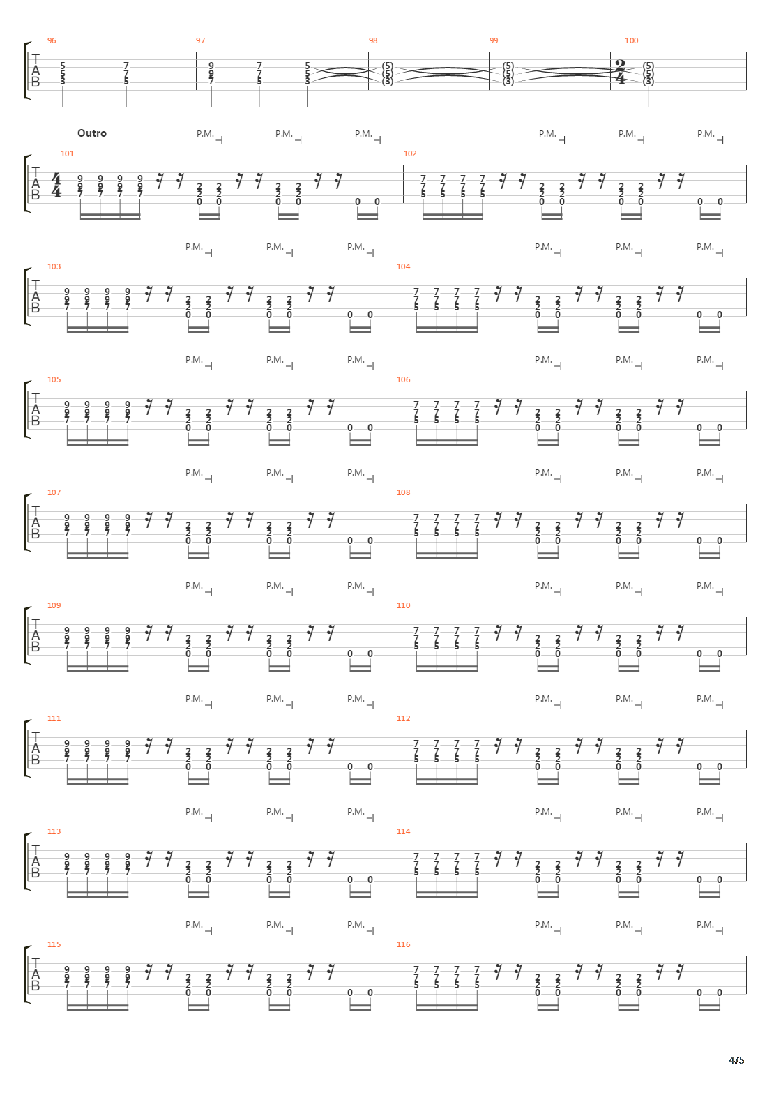 Edge Of Thorns吉他谱