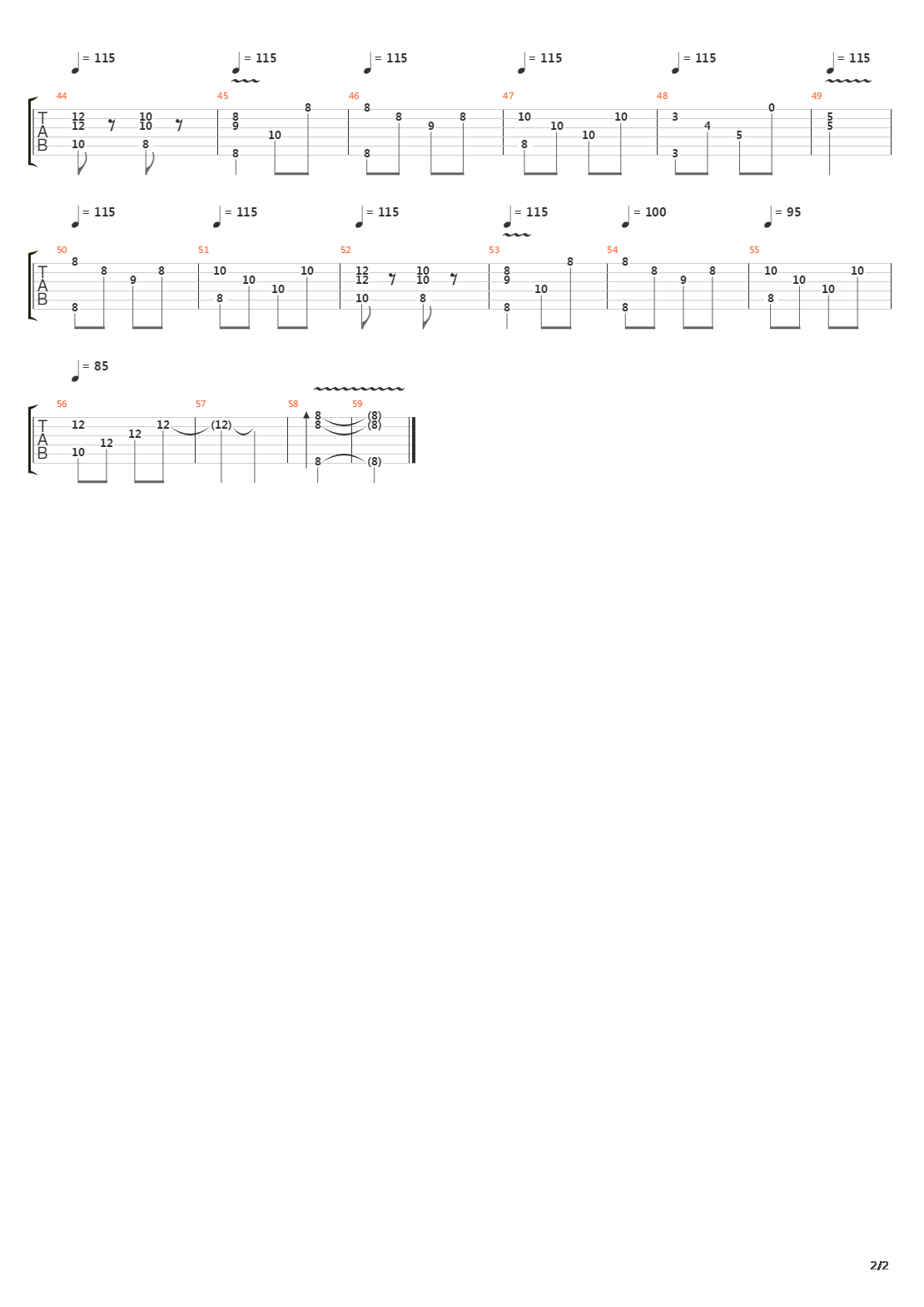 Post Script吉他谱