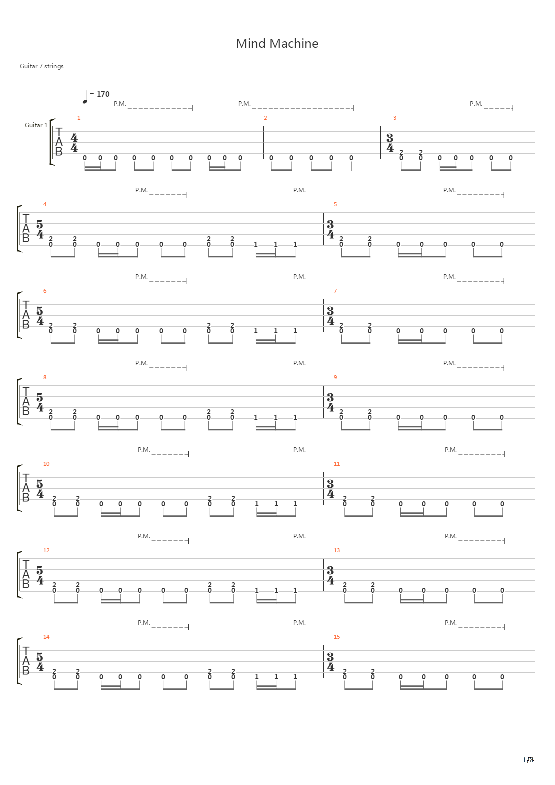 Mind Machine吉他谱