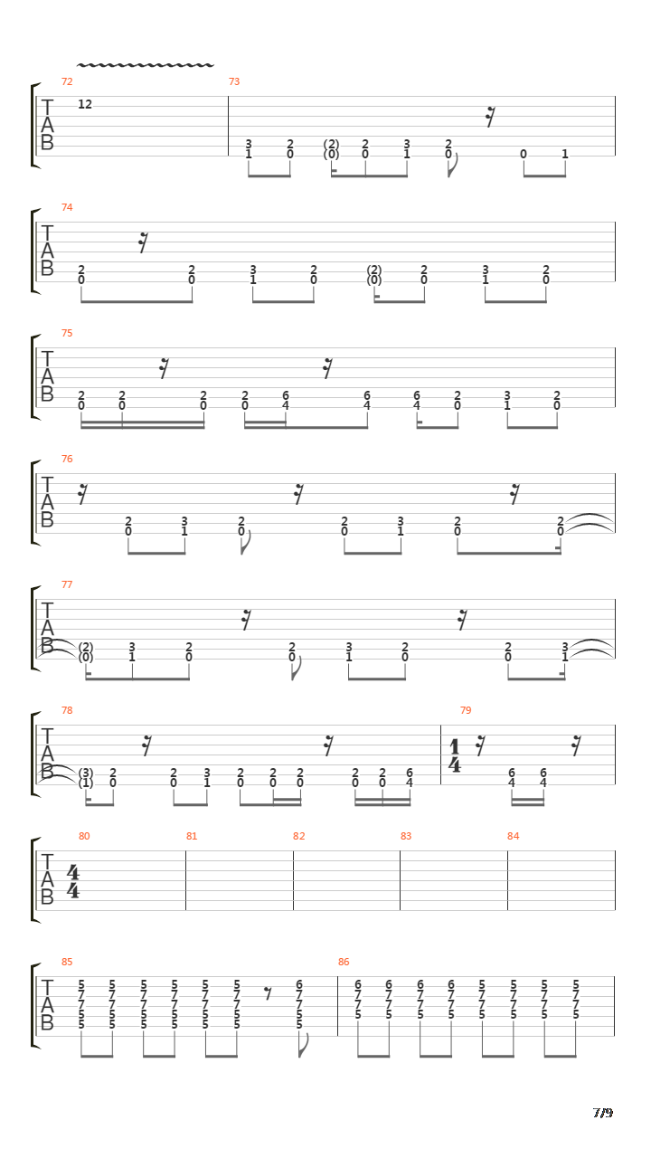 Morphogenesis吉他谱