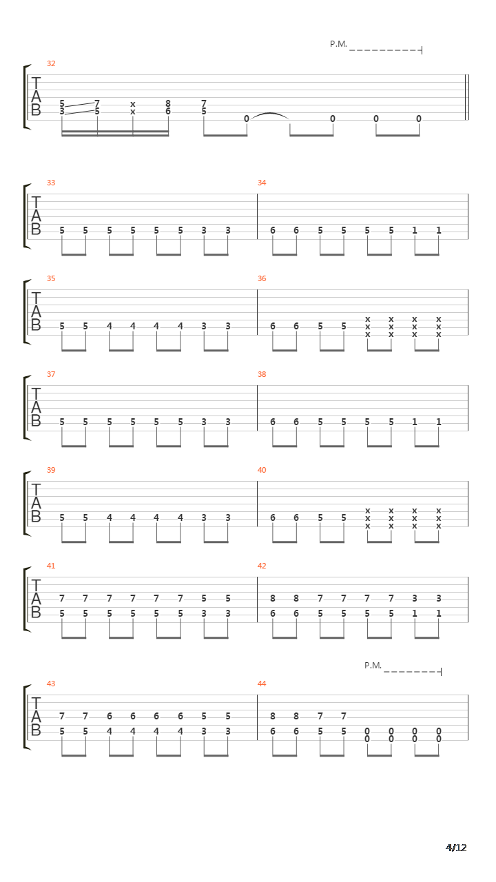 Pitch Black Progress吉他谱