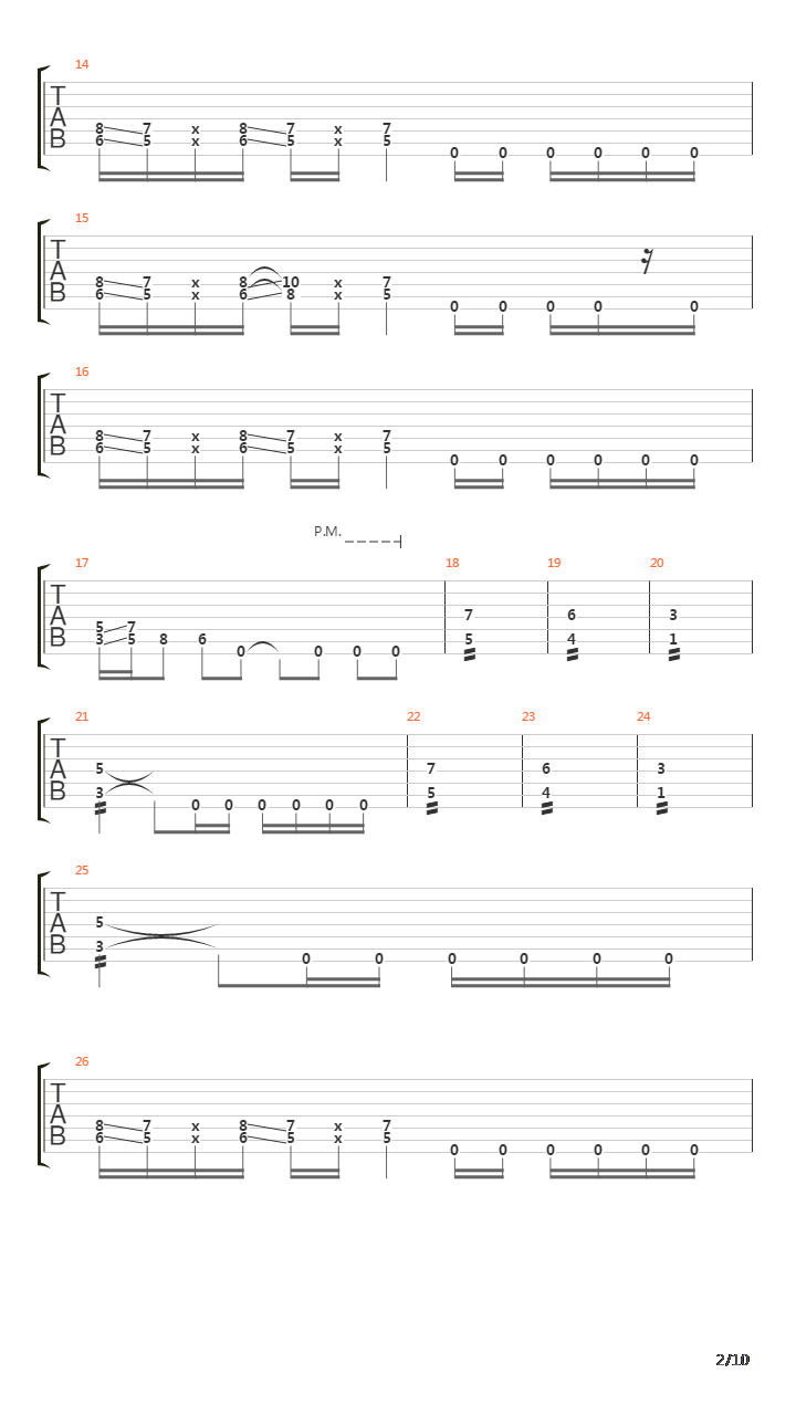 Pitch Black Progress吉他谱