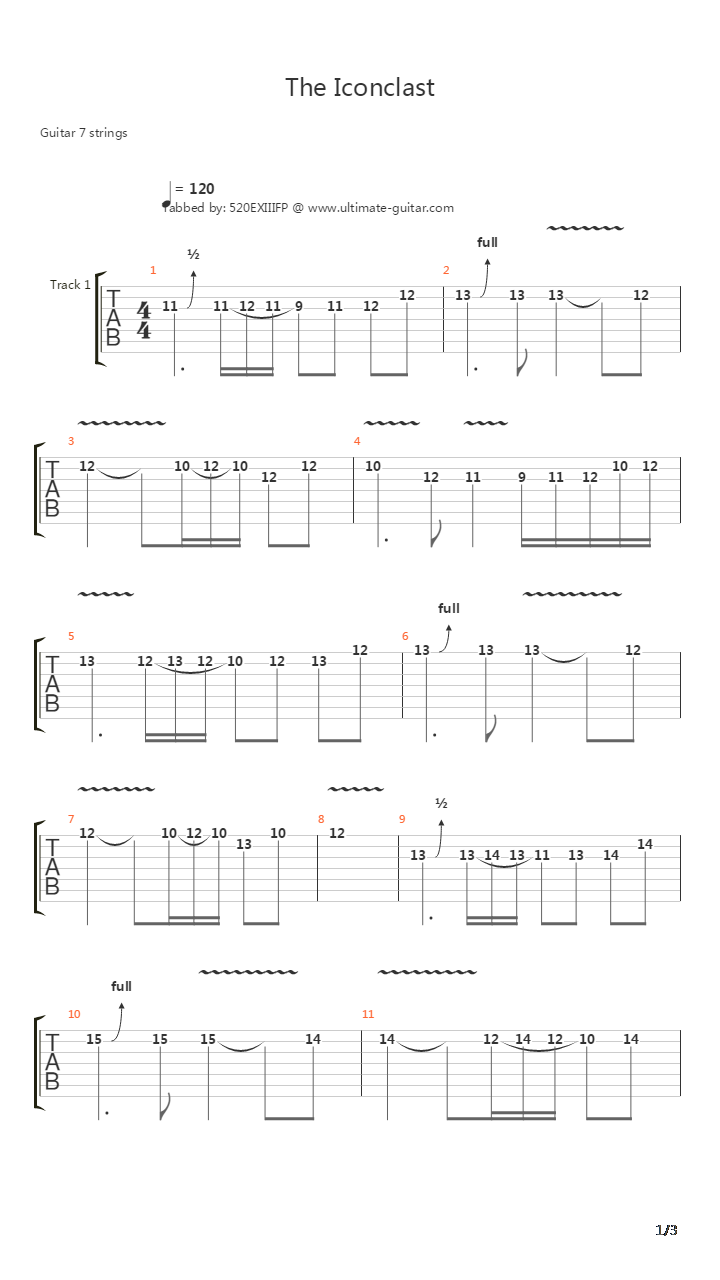 The Iconoclast吉他谱