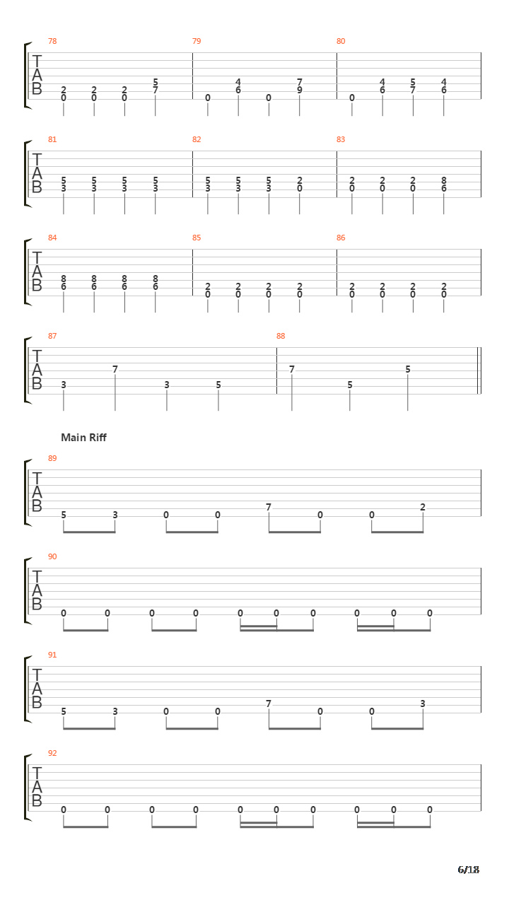 Timewave Zero吉他谱