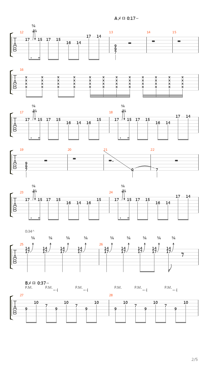 七大罪(七つの大罪) - 7-seven吉他谱