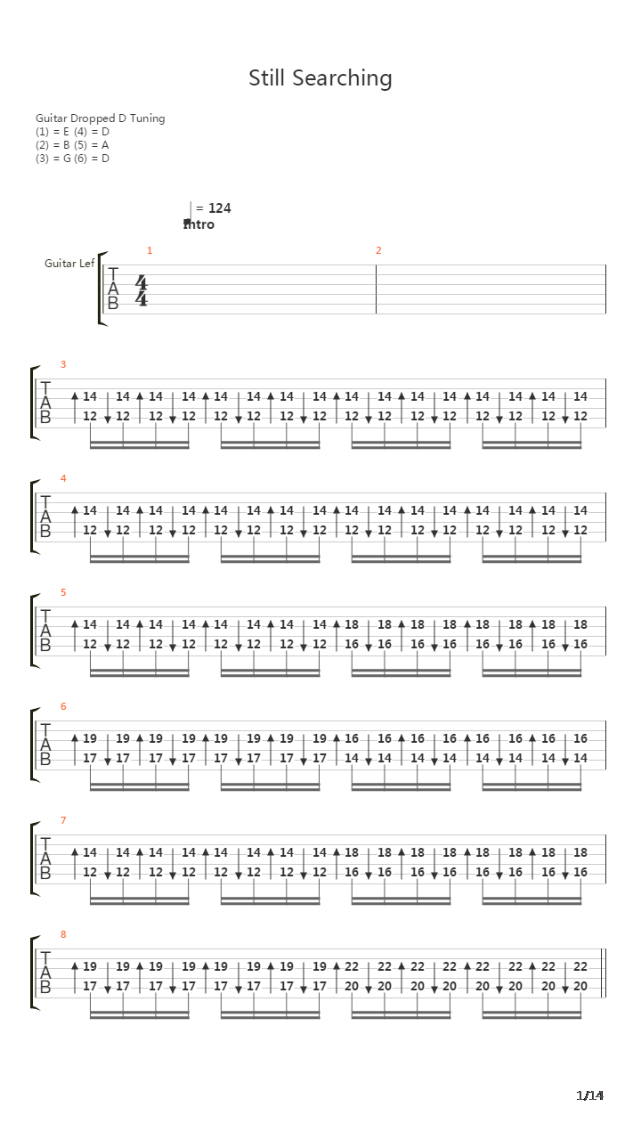 Still Searching吉他谱