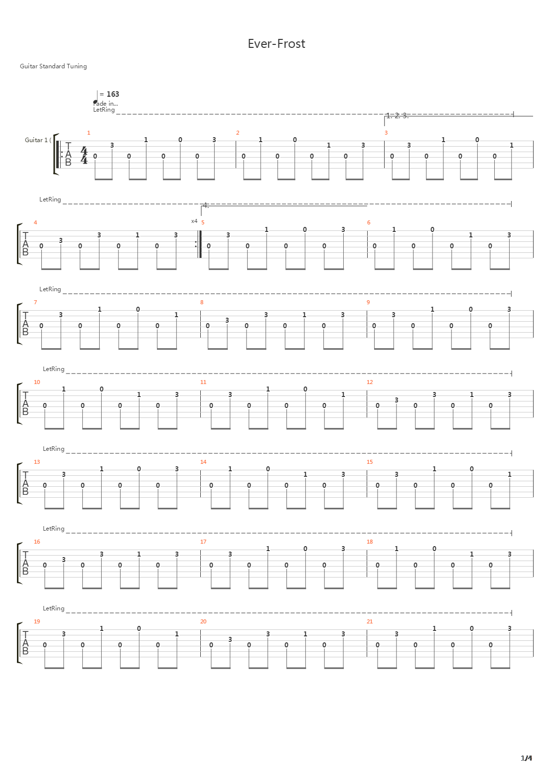 Ever-frost吉他谱