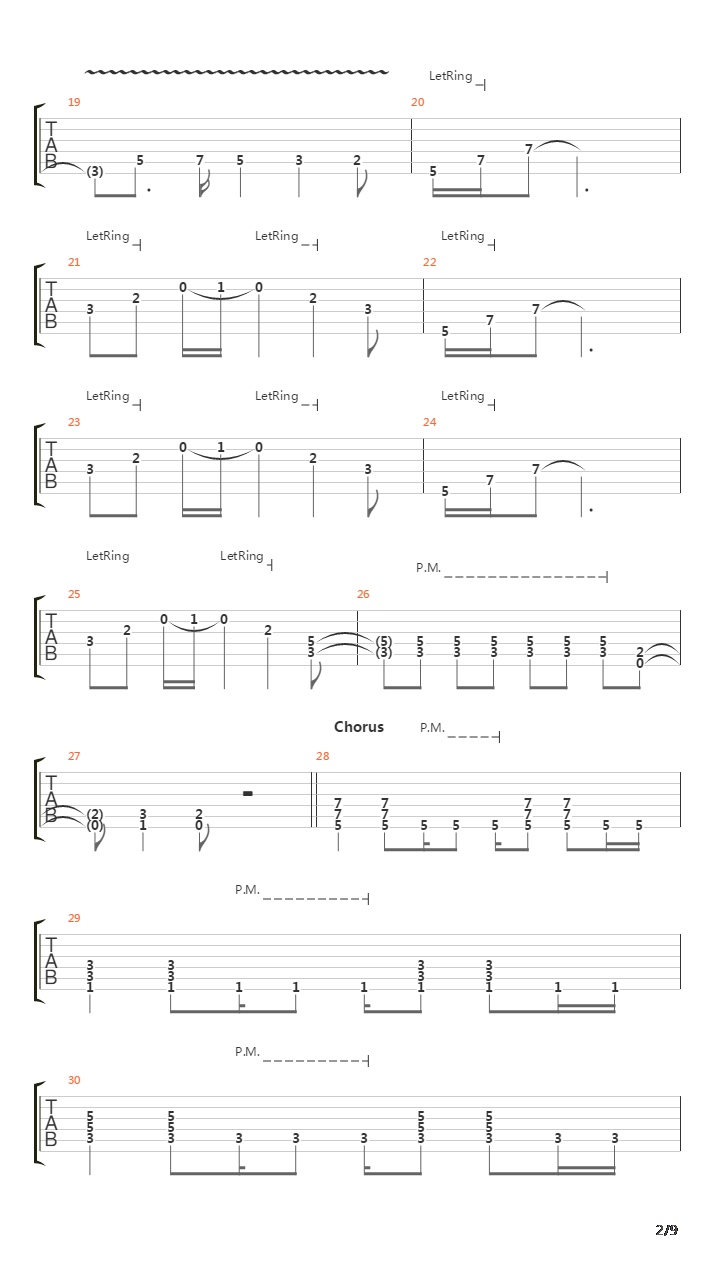 Lower The Flags吉他谱