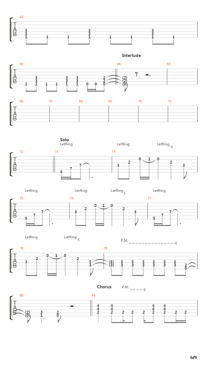 Lower The Flags吉他谱