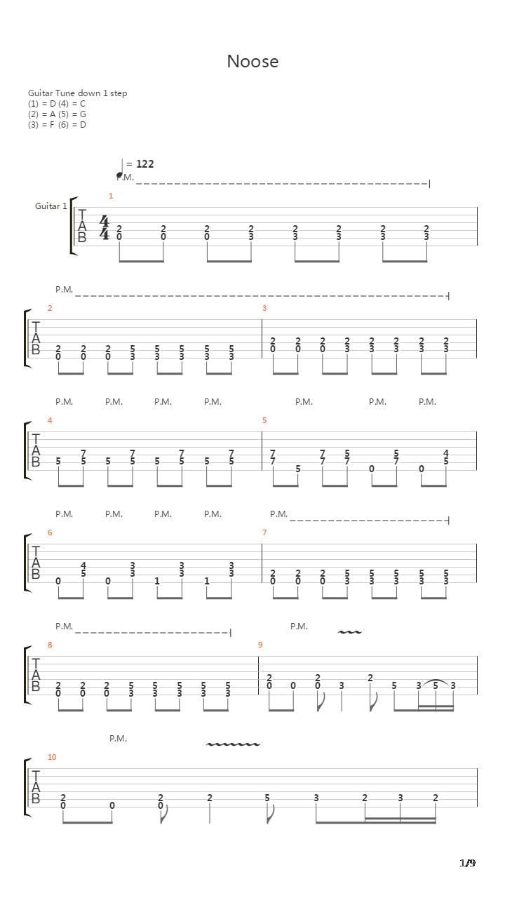 Noose吉他谱