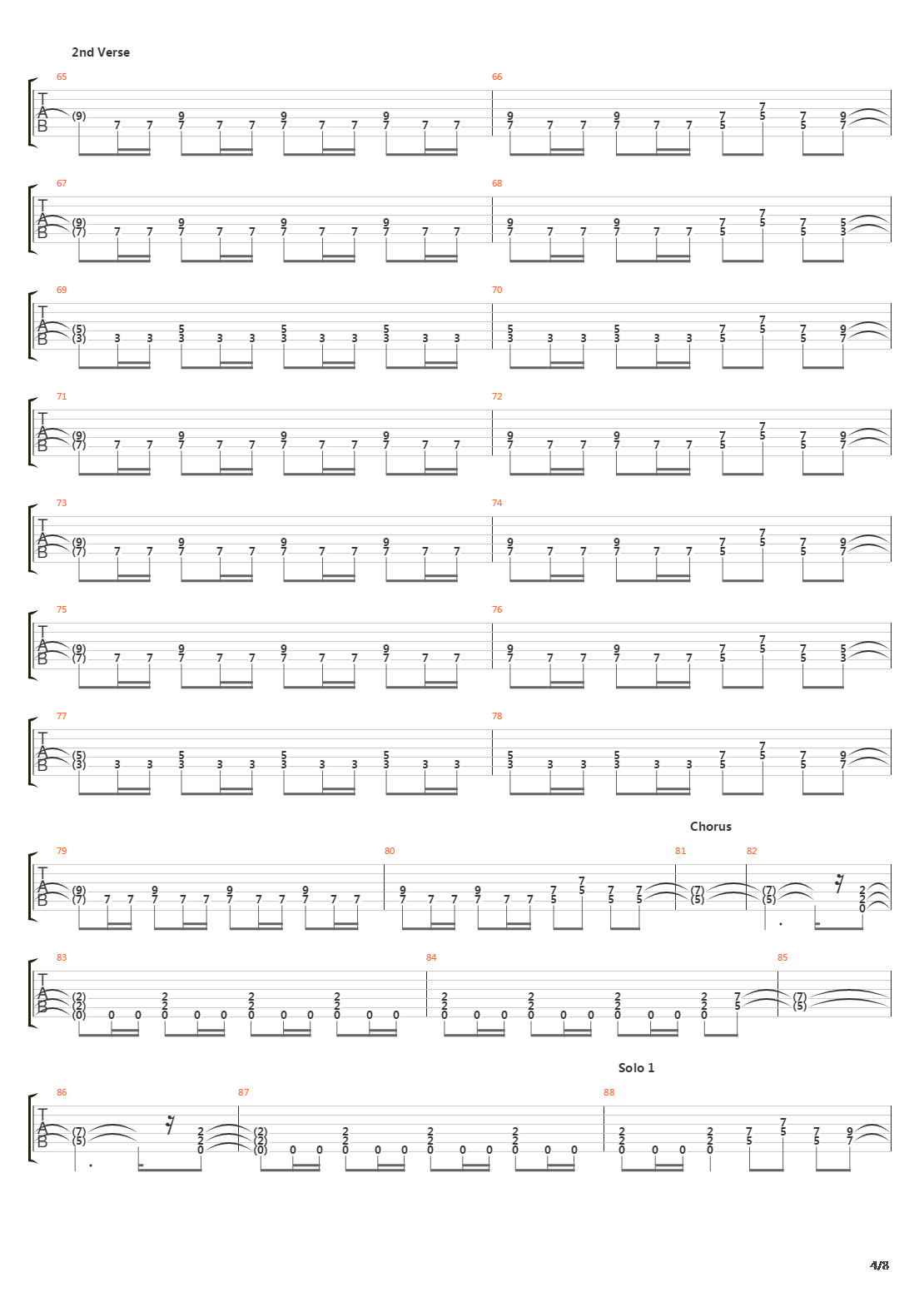 The Trooper吉他谱