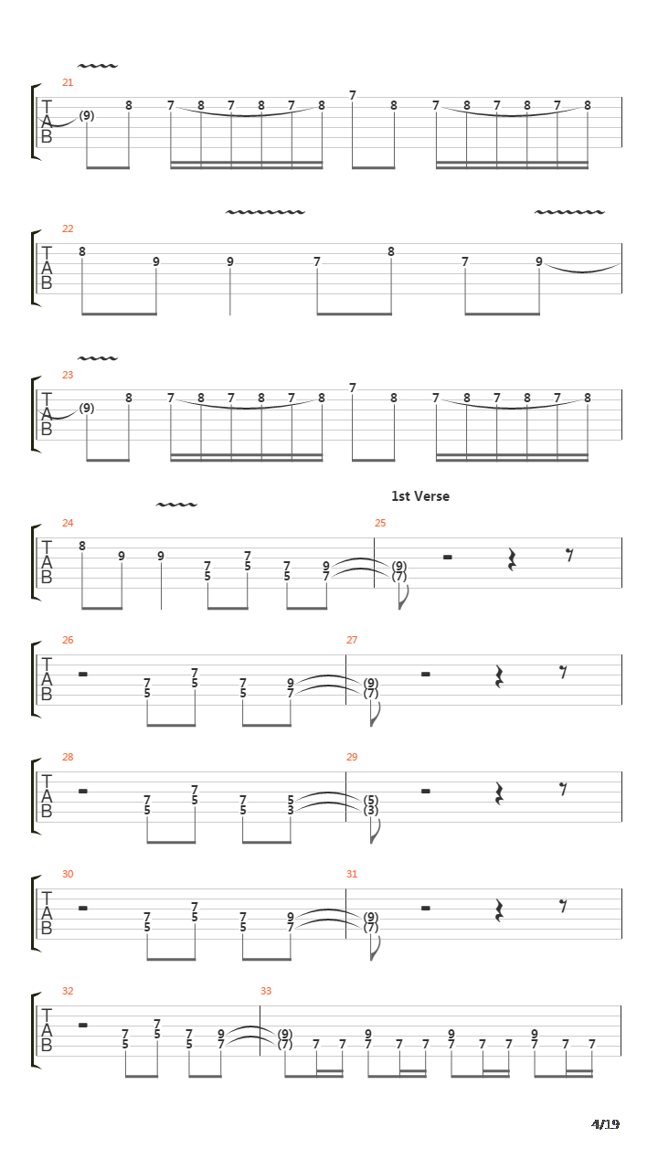 The Trooper吉他谱