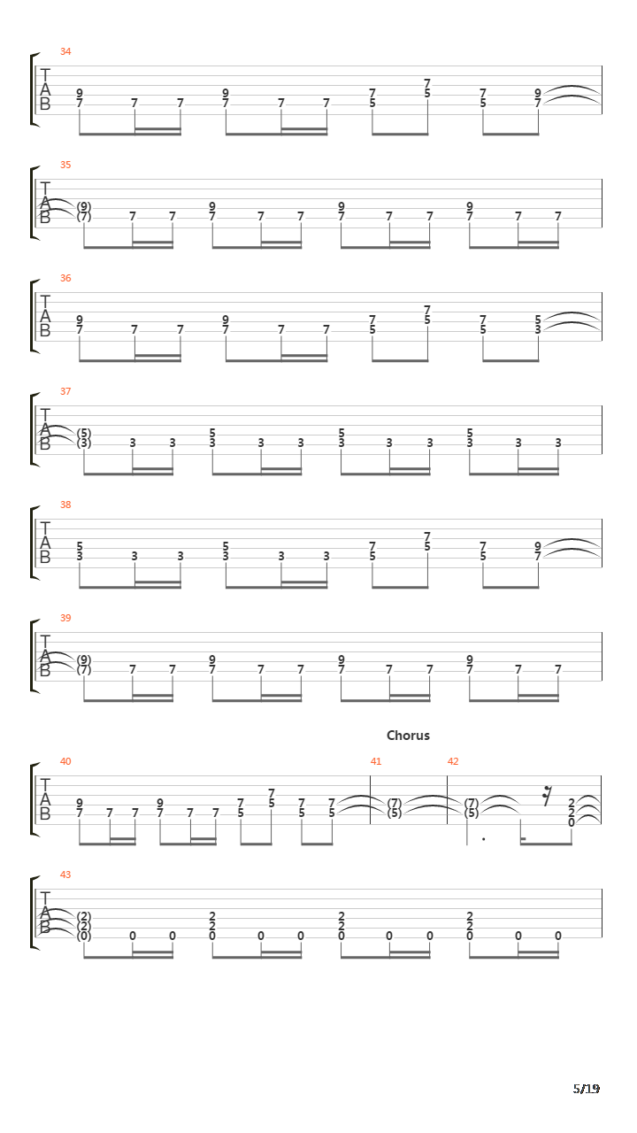 The Trooper吉他谱