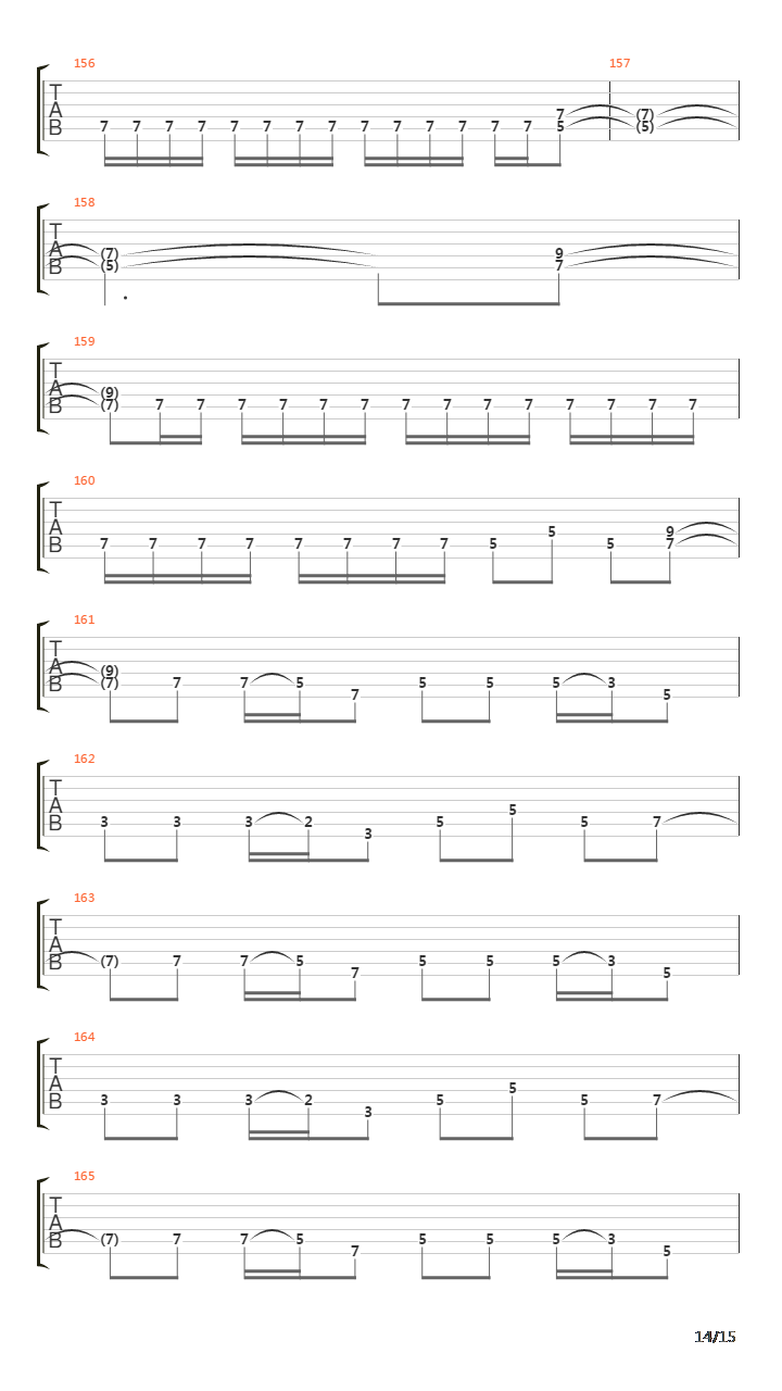 The Trooper吉他谱