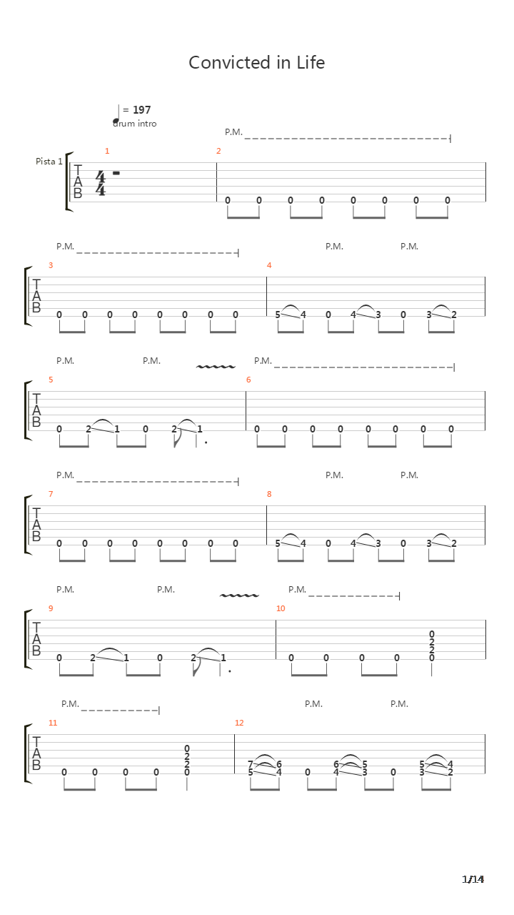 Convicted In Life吉他谱