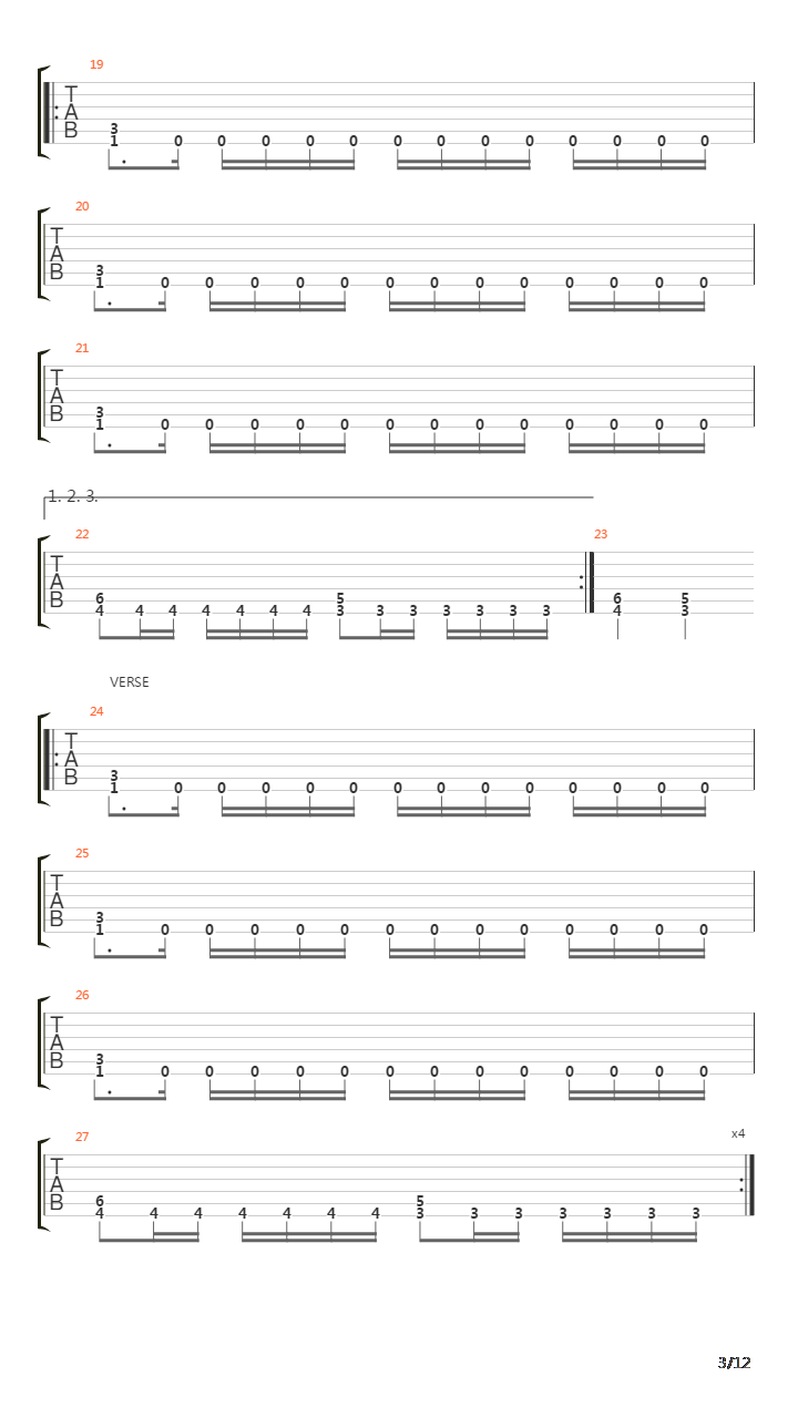 From The Past Comes The Storms吉他谱