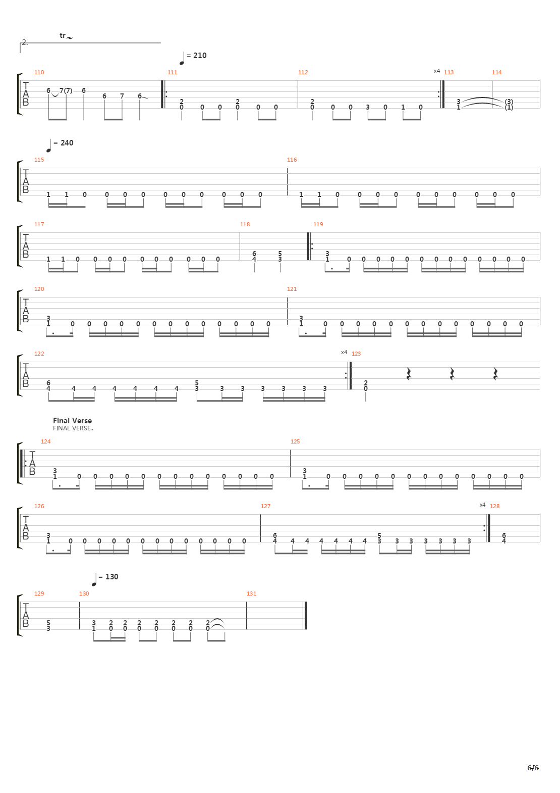 From The Past Comes The Storms吉他谱