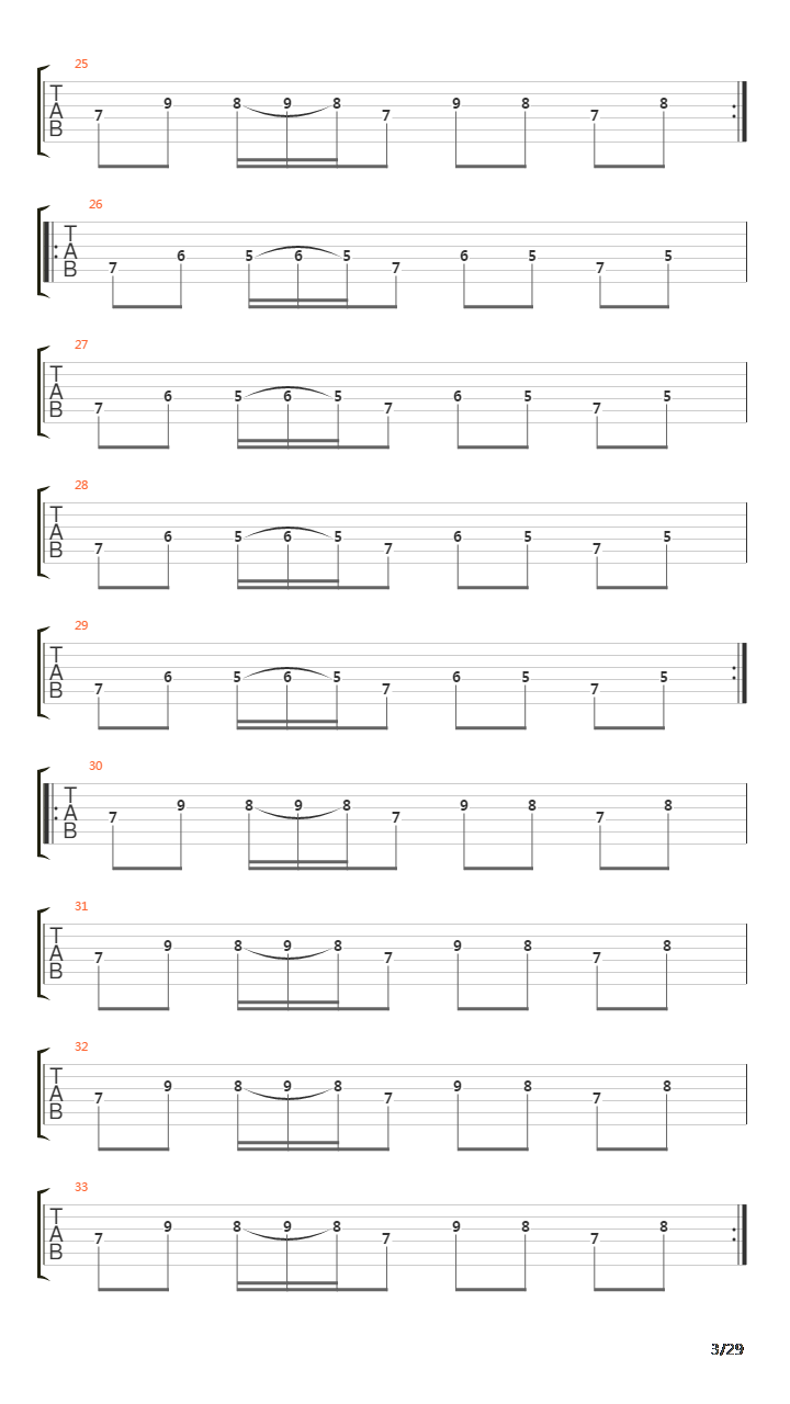 Inquisition Symphony吉他谱