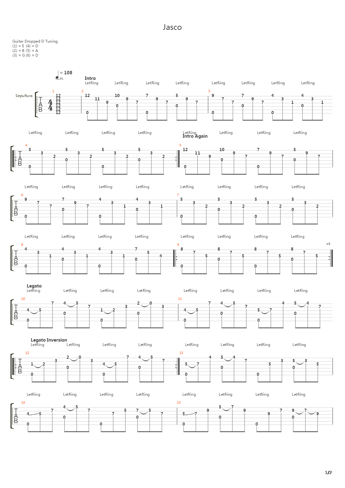 Jasco吉他谱