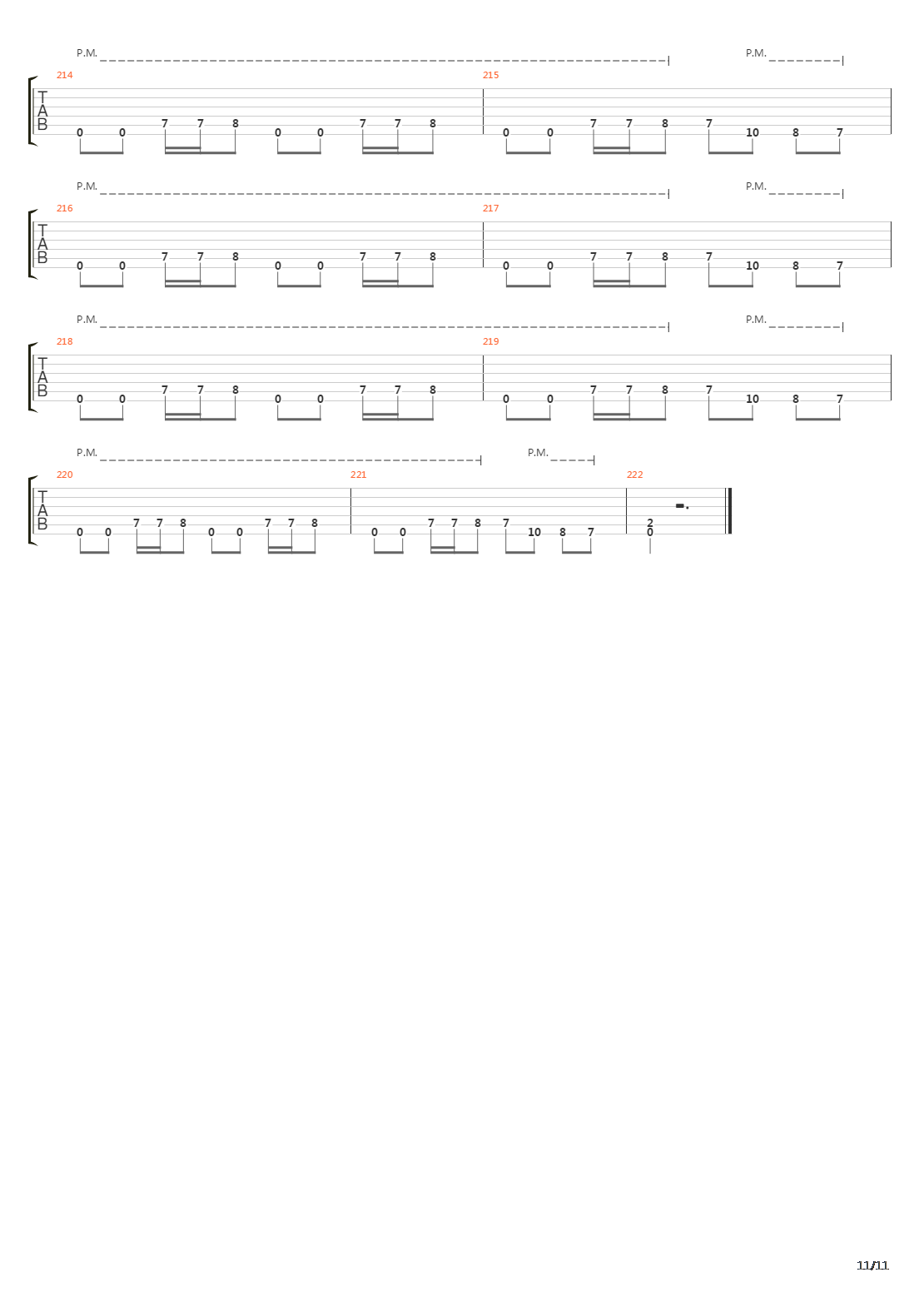 Lobotomy吉他谱