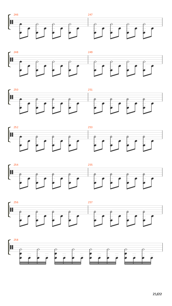 Mass Hypnosis吉他谱