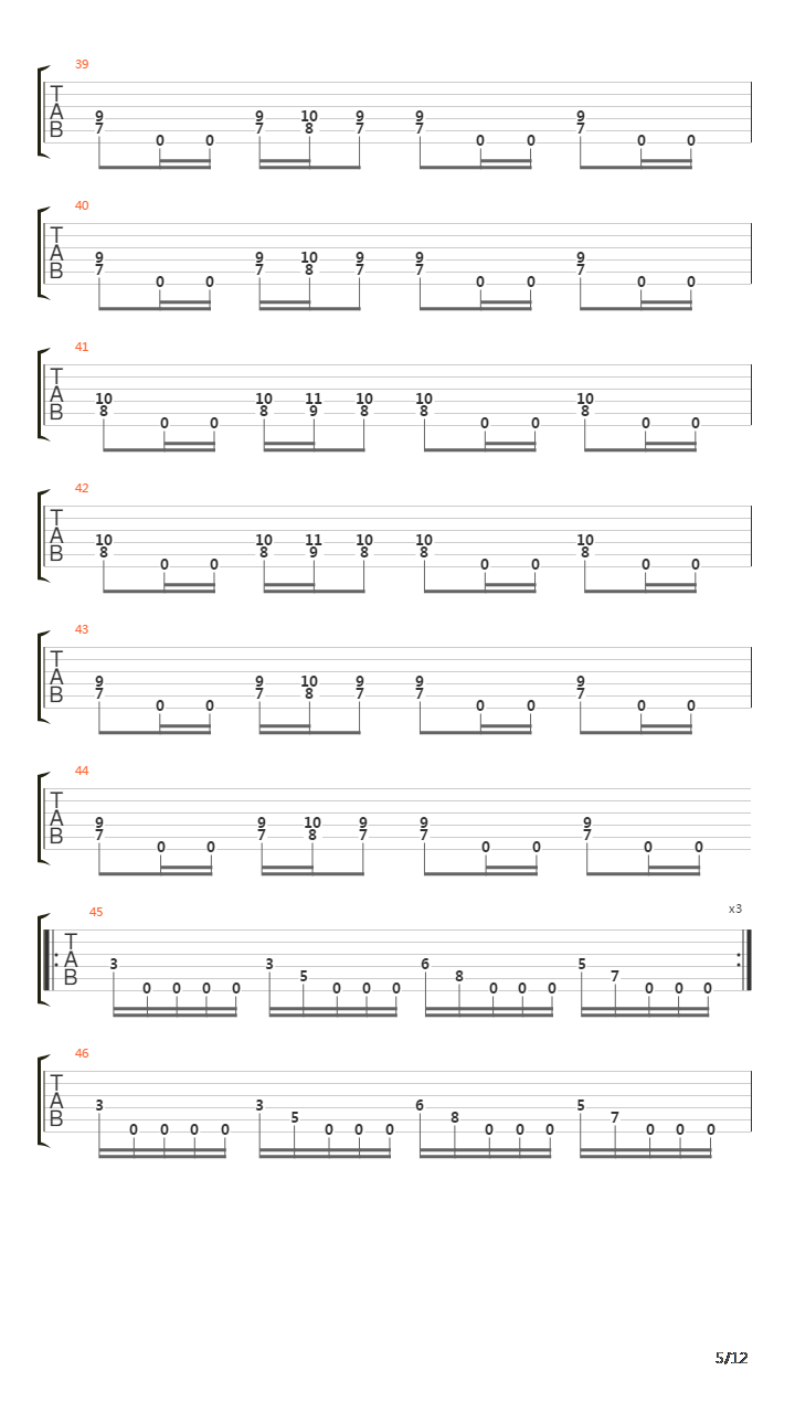 Subtraction吉他谱