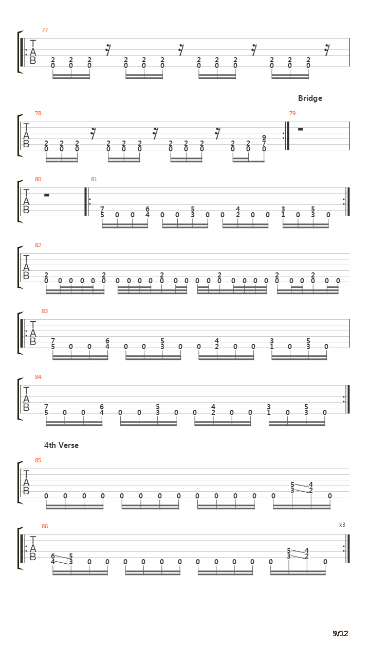 Subtraction吉他谱