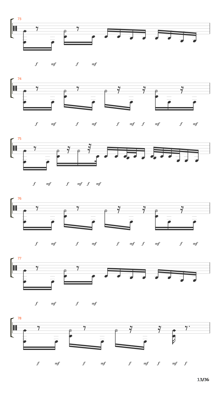 Subtraction吉他谱