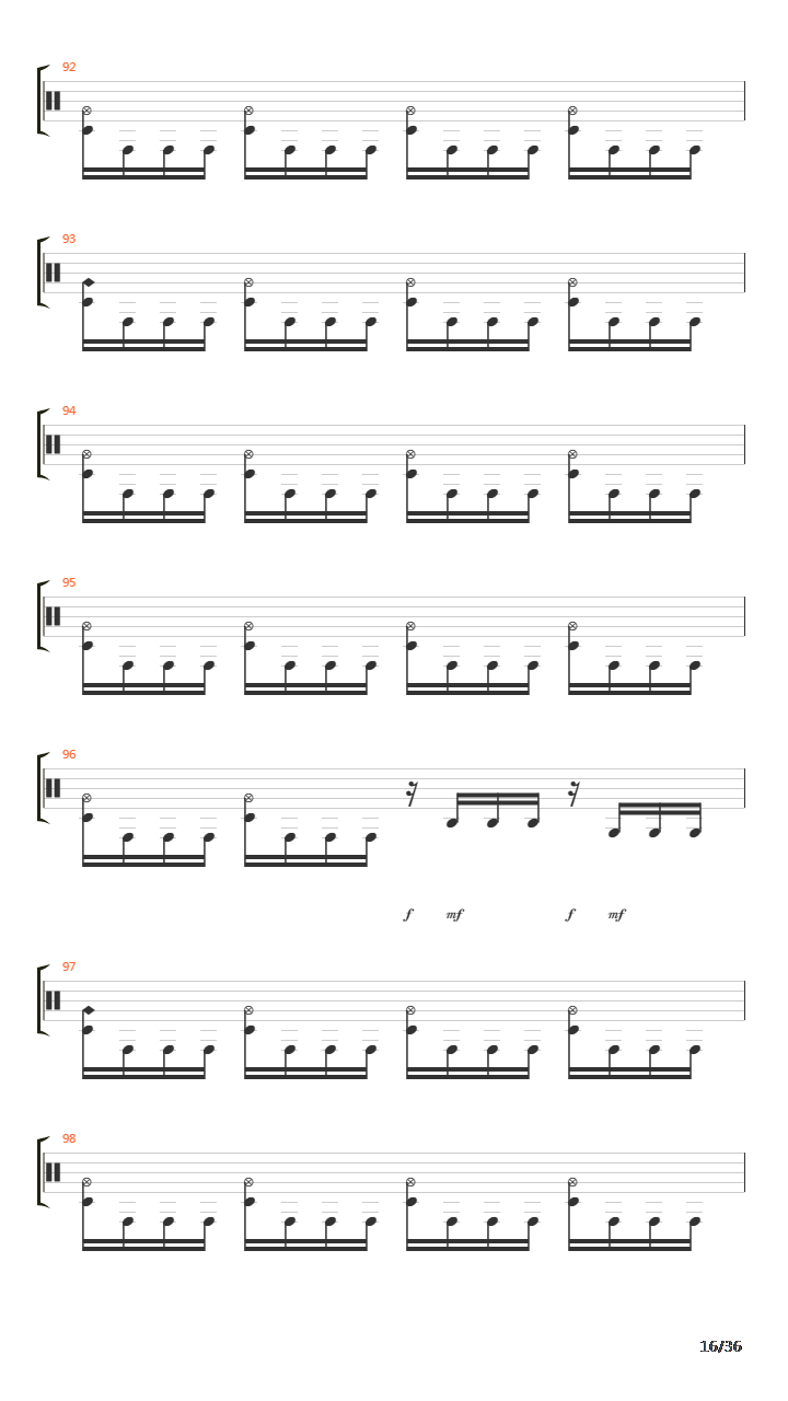 Subtraction吉他谱