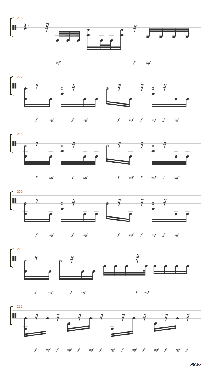 Subtraction吉他谱