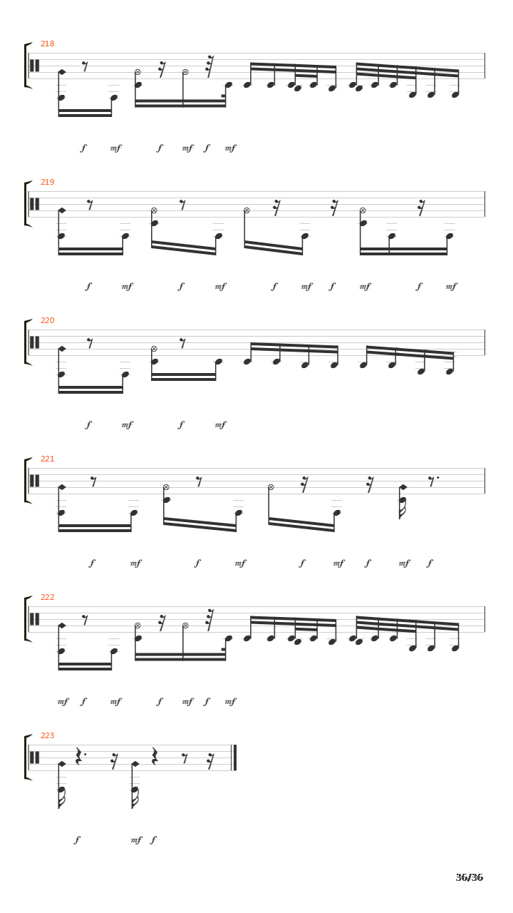 Subtraction吉他谱