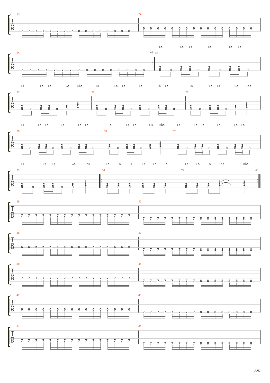 Troops Of Doom吉他谱