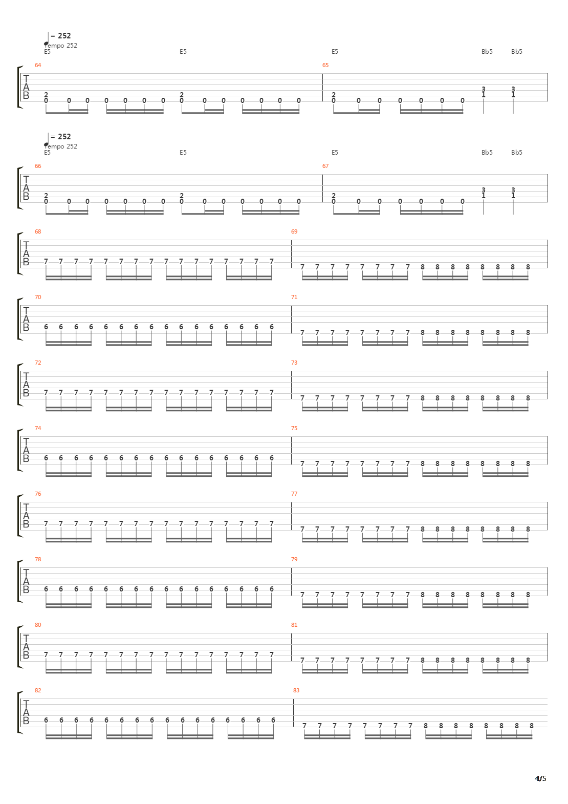 Troops Of Doom吉他谱