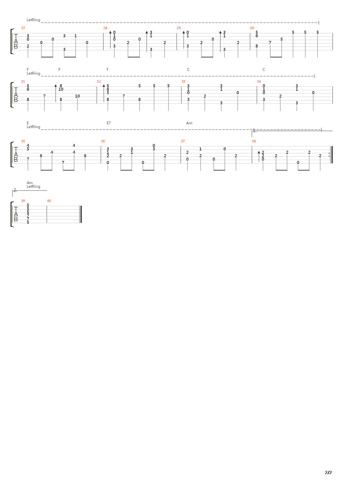 La Chanson De Prevert吉他谱