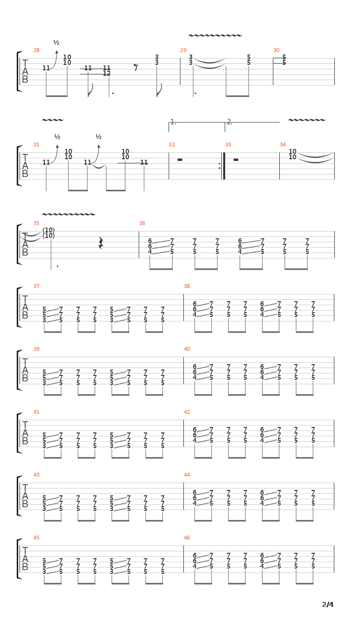 Bodies吉他谱