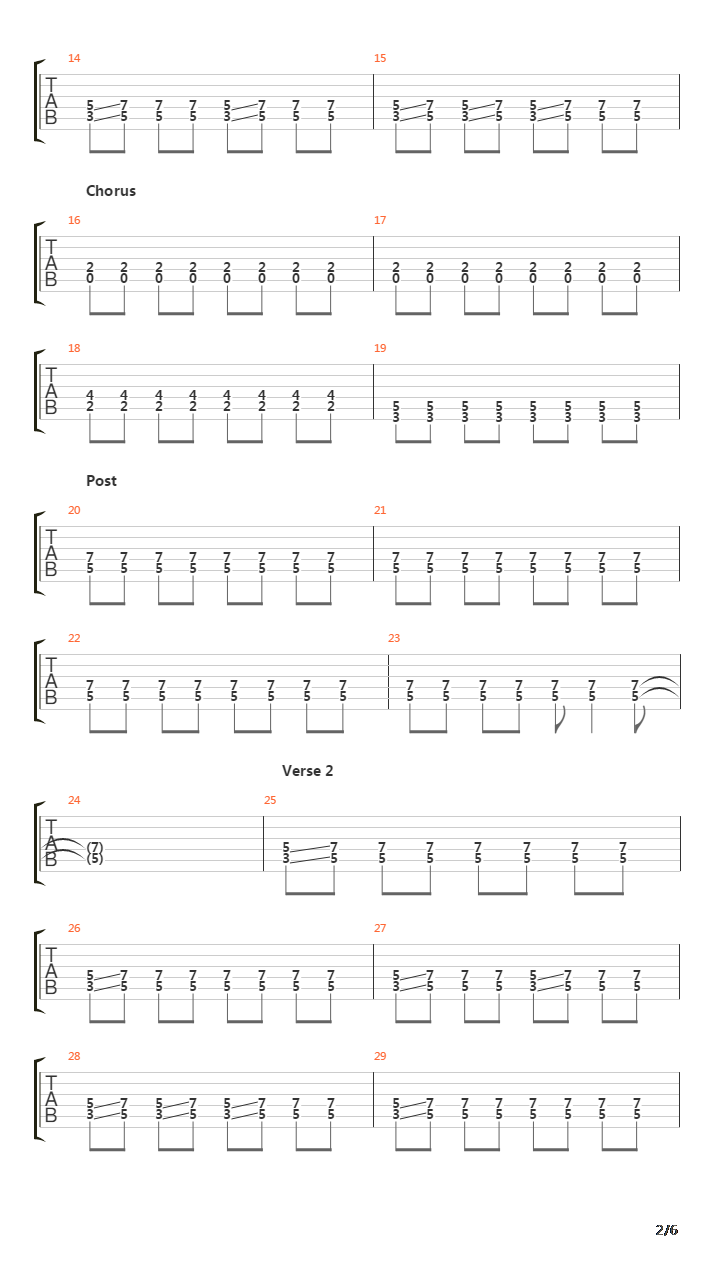 Liar吉他谱