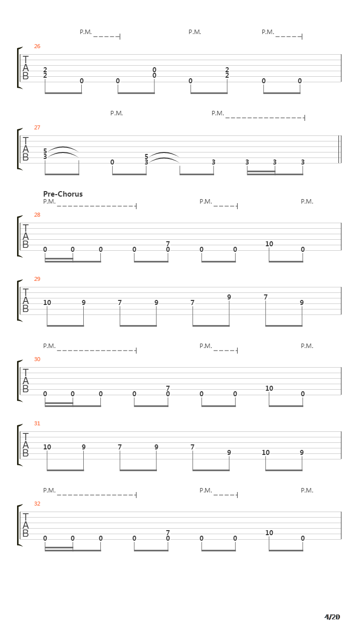 Act Of Contrition吉他谱