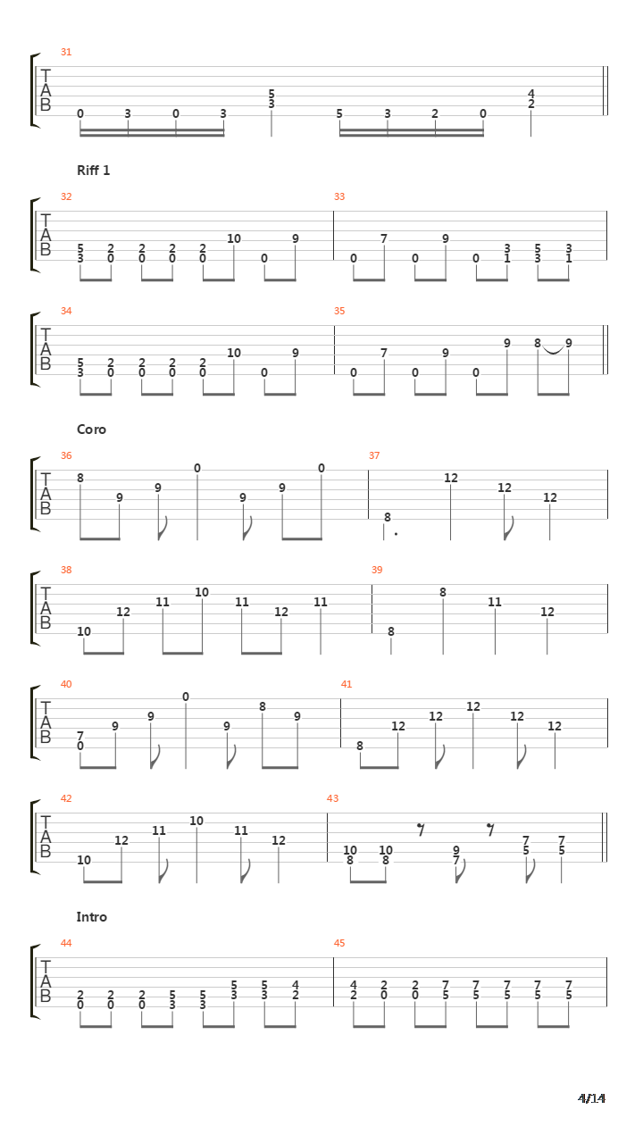 Burning The s吉他谱