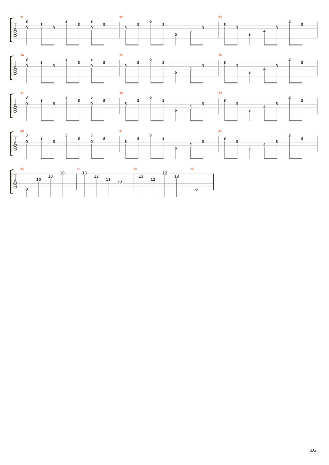 Prelude To Disaster吉他谱