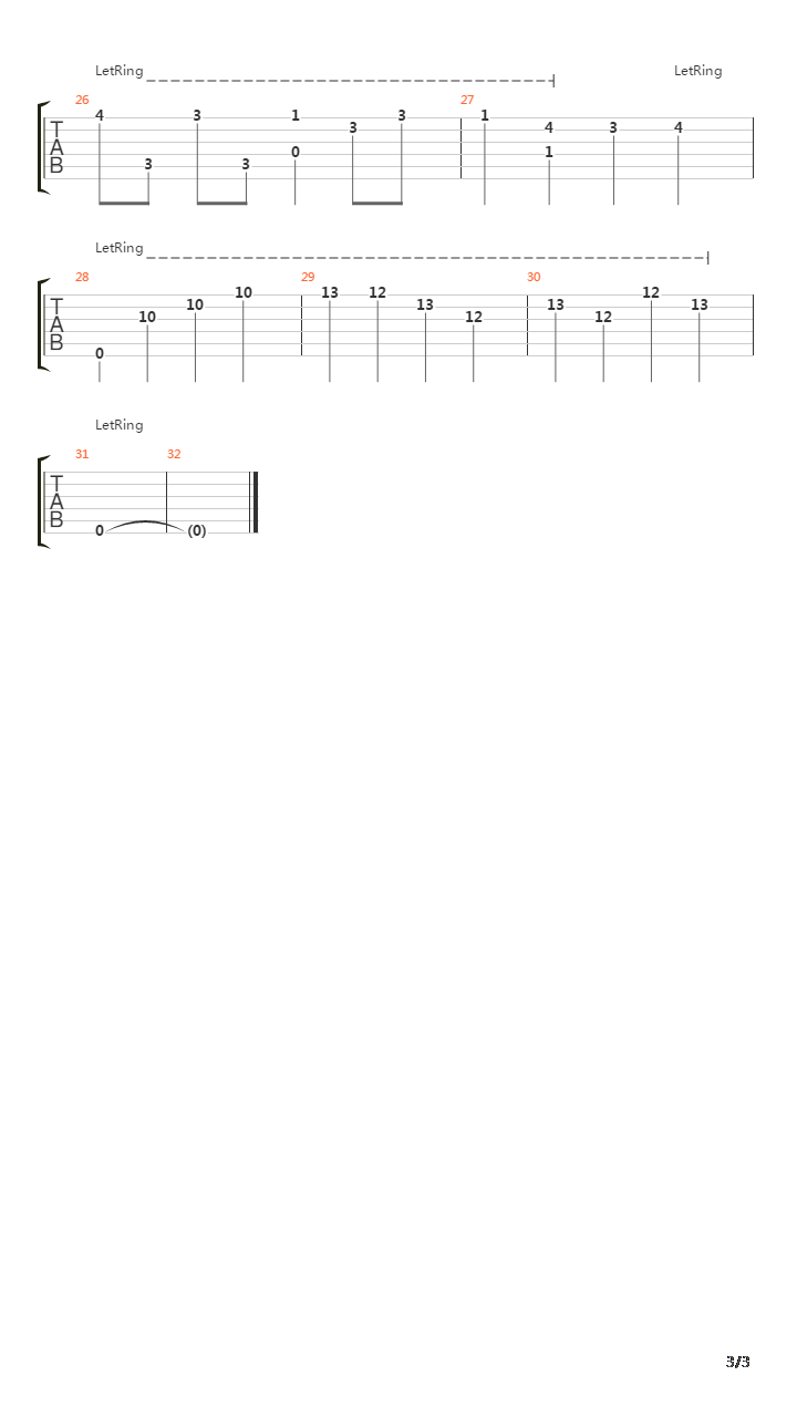 Prelude To Disaster吉他谱