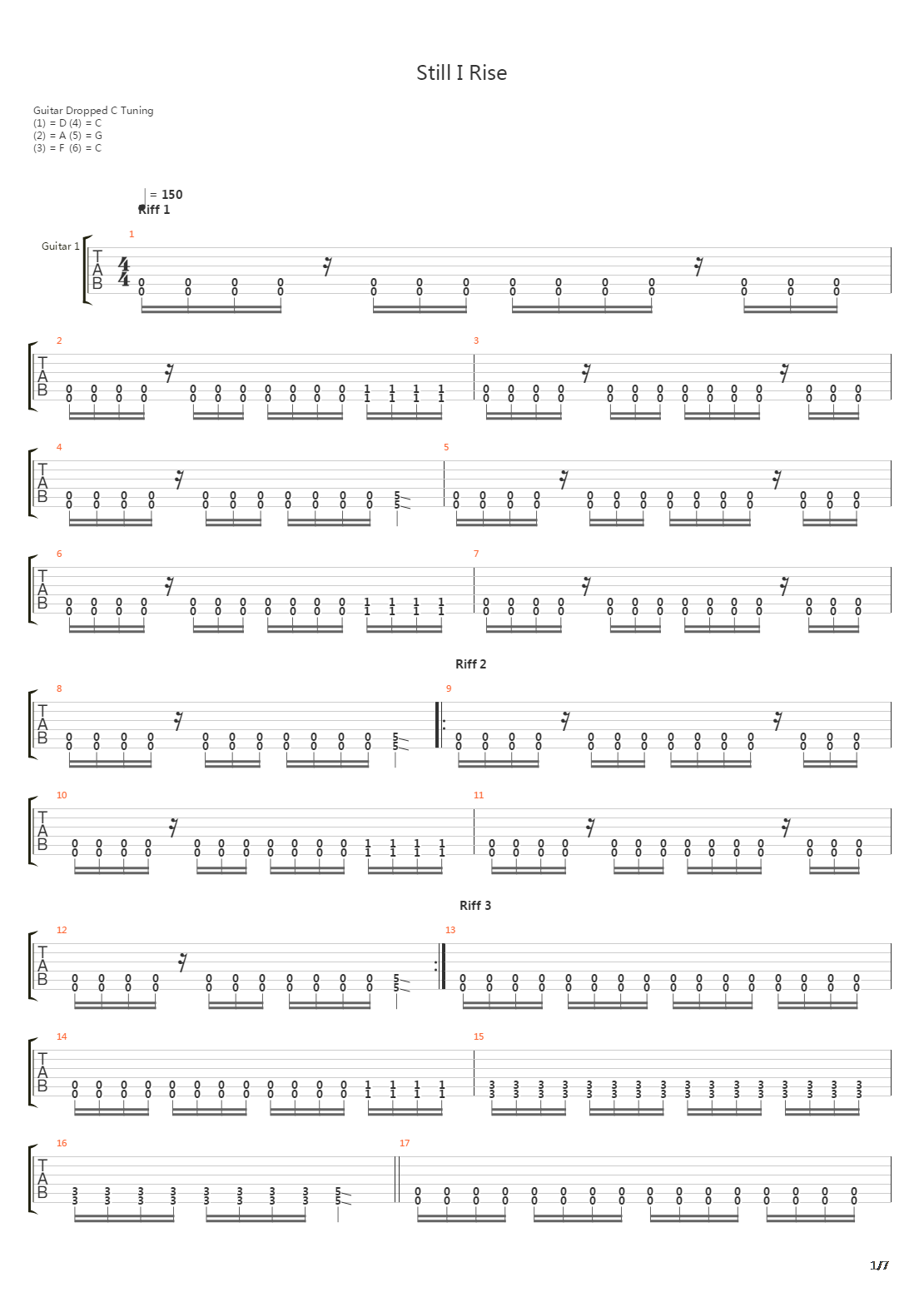 Still I Rise吉他谱