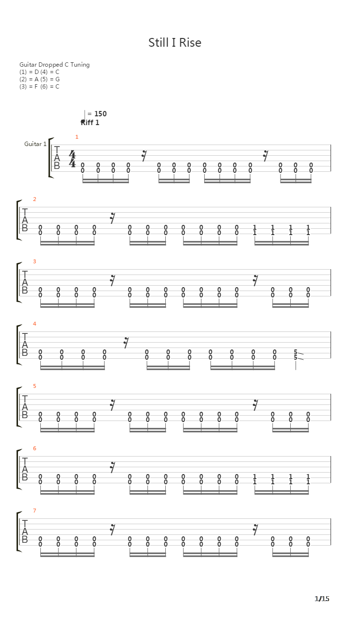 Still I Rise吉他谱