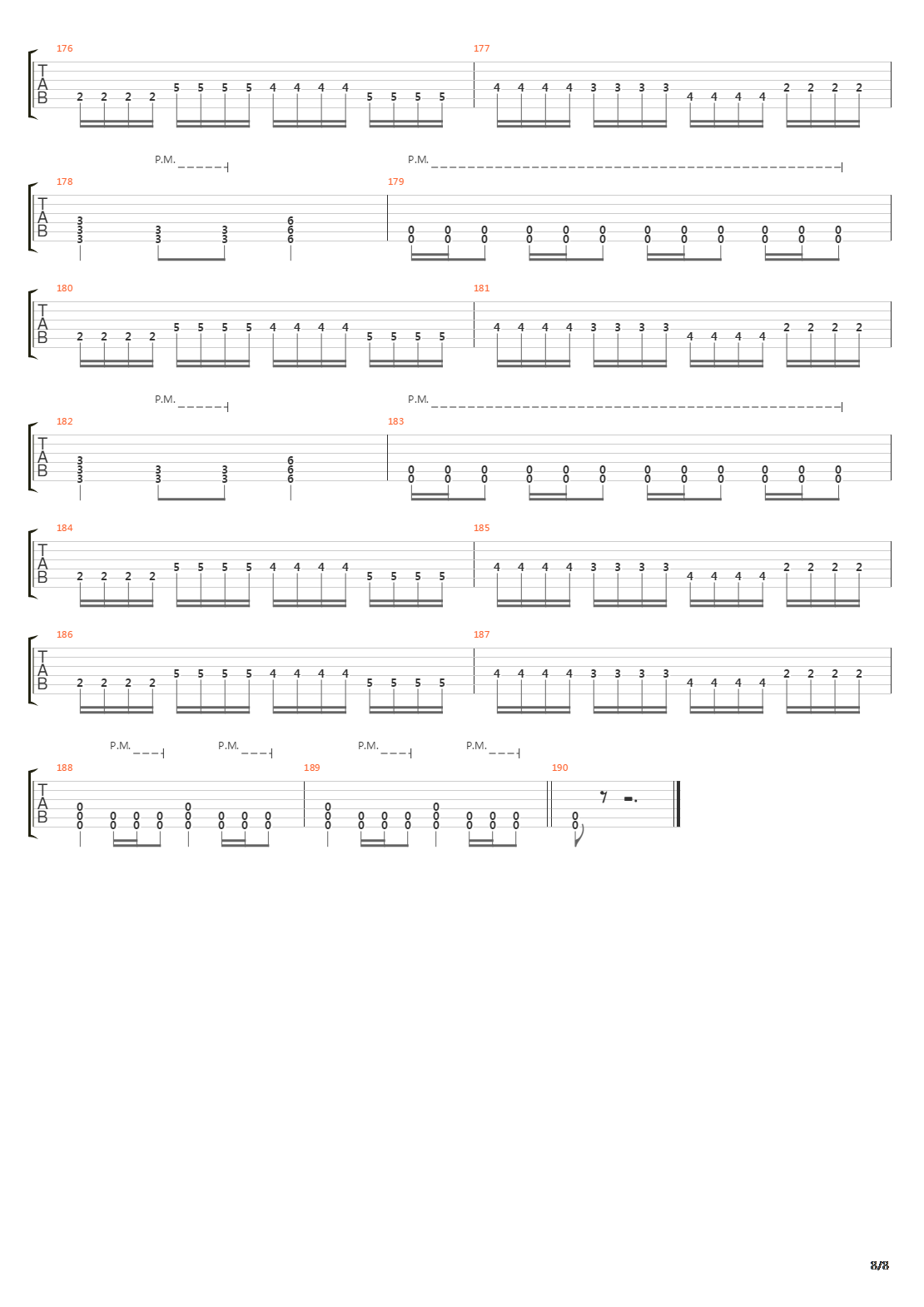 War吉他谱