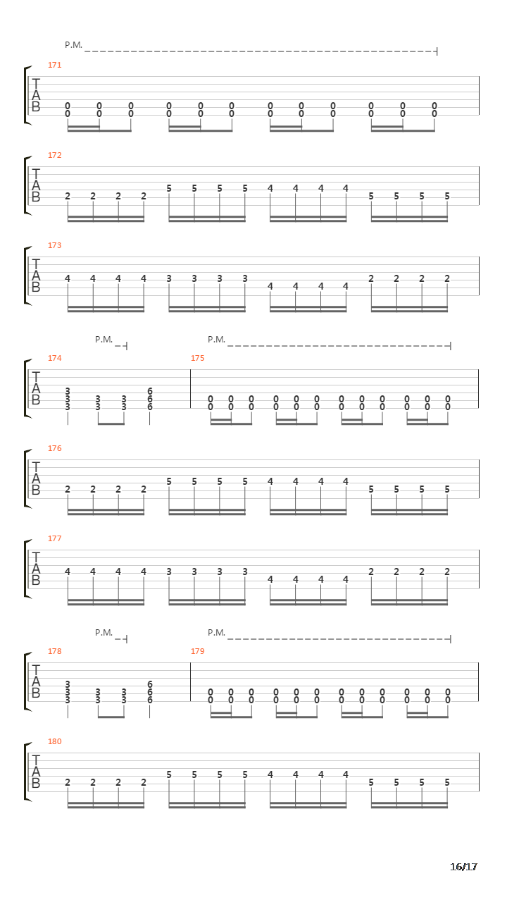 War吉他谱