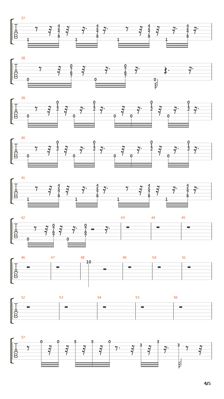 La Tortura吉他谱