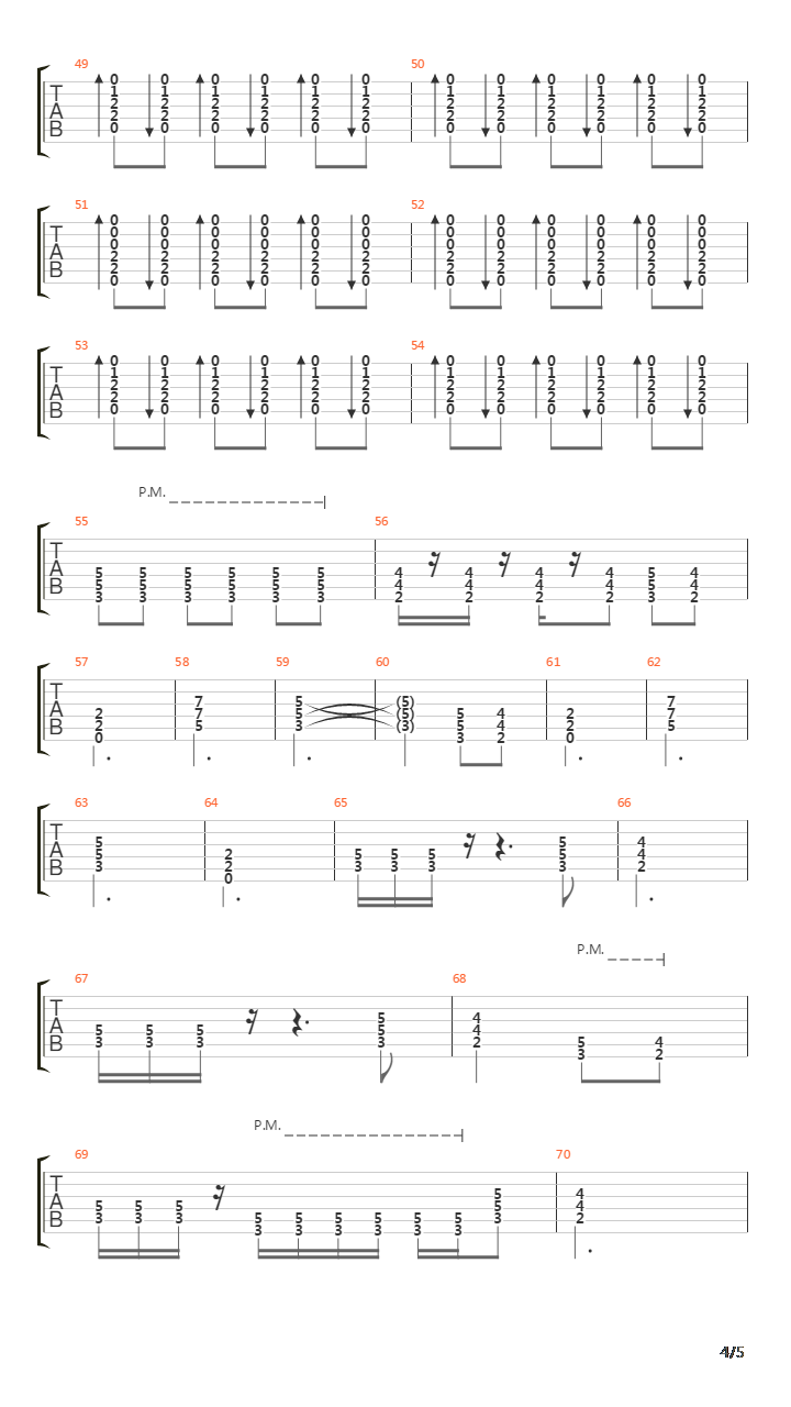 45吉他谱