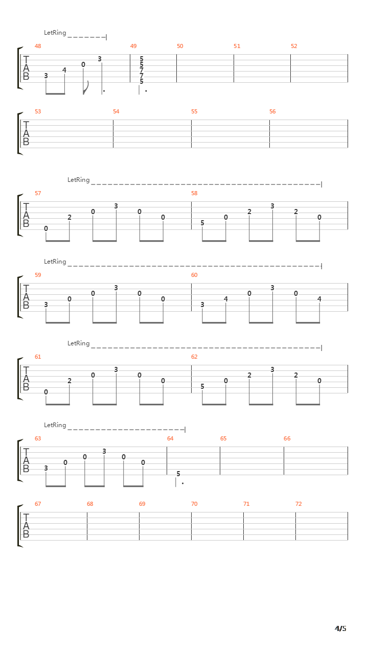 45吉他谱